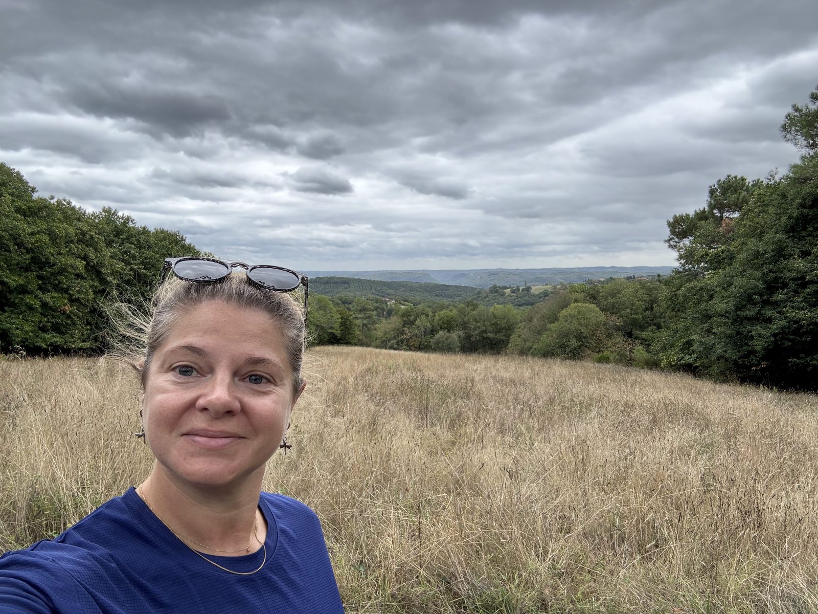 Cassie in the Dordogne countryside